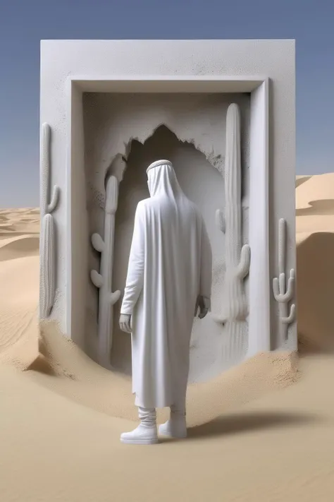 <lora:Daniel Arsham Style:1>Daniel Arsham Style - A Daniel Arsham American artist style of 8k concreat with a desert arabian futurestic arabia