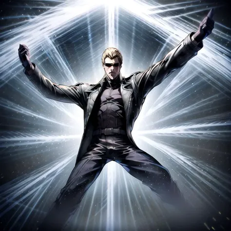 (Albert Wesker:1.4), highly detailed, highres, extremely detailed, detailed background, perfect face, high quality, detailed face, anime, best quality, masterpiece, 4k, 8k, absurd resolution, cinematic lights, intricate detail, detailed hands, animation, illustration, (blonde hair), short hair, (1man), mature male, shades, sunglasses, 1boy, black shirt, black trench coat, high definition, sharp focus, OverallDetail, deep shadow, dimly lit, shade, animification, <lora:dreamlookai_lora_db_bb89d853_ckp_9966b693_step_3000_Wesker:0.7> wesker, <lora:Hiroyuki Kitazume:0.4>, <lora:beard_slider_v10:-3>, <lora:gender_slider_v1:-4>, slick back hair, <lora:AlbertWeskerRE:0.5> AlbertWeskerRE, <lora:hyperdenoiser_v090:0.6>, <lora:hyperrefiner_v090:0.6>, <lora:REAlbertWesker:0.4> REAlbertWesker, ah1,<lora:add_detail:1>, <lora:high_kick003:0.6> (high kick), kicking, (fighting), (leg up), (spread legs),