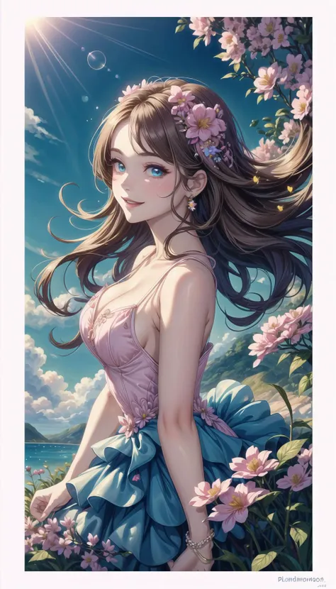 cute art, pastel colors, knee length skirt, PetalDress, professional art of a cute girl,
wearing in a PetalDress, maxi dress, flowers on the dress, hight heels,
sapphire eyes, lightblue eyes, long blond hair,
candymagic, vibrant, sugary aura,
<lora:PAseer-SD15-LCM Quick:0.8>, <lora:SN-PetalDress:0.8>, <lora:CandyMagic:0.3>