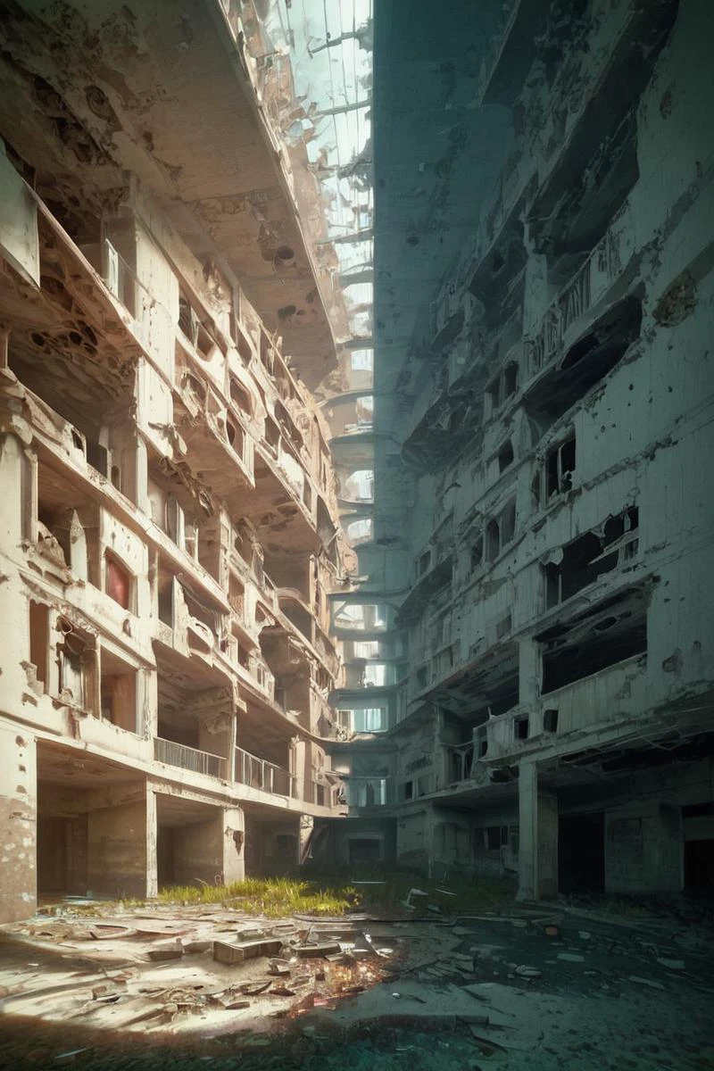 zPDXL2, score_9, score_8_up, score_7_up, <lora:AbandonedArchitecture_epoch_10:1>, abandoned buildings,
school, hit by an earthquake, people exploring, day