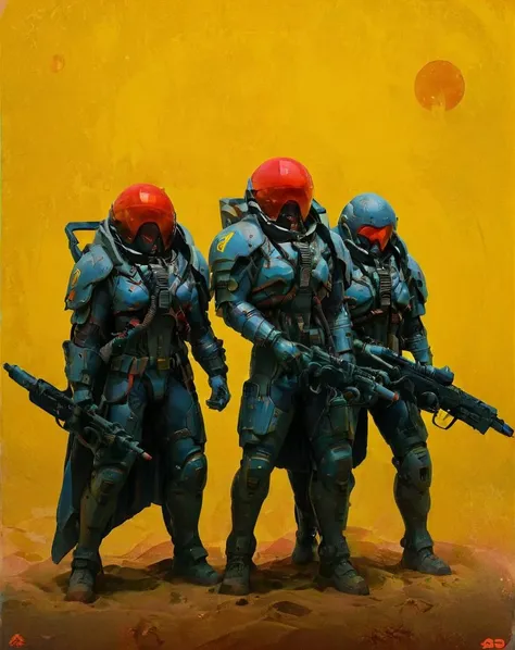 <lora:ColorStyle-000005:.8>, poster art, antipodeans, trending on artstation hq, standing in front of a yellow background, redshift, poster art,