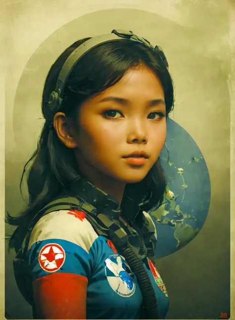 a girl from the Philippines, nuclear art
<lora:ColorStyle-000005:.7>, poster art,