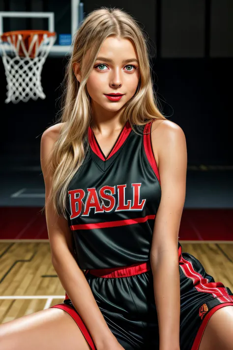best quality raw photo of (Bell4L0b4t001:0.99), a woman as a sexy basketball player, ((perfect hair)), modelshoot style, (extremely detailed CG unity 8k wallpaper), photo of the most beautiful artwork in the world, professional majestic oil painting by Ed Blinkey, Atey Ghailan, Studio Ghibli, by Jeremy Mann, Greg Manchess, Antonio Moro, trending on ArtStation, trending on CGSociety, Intricate, High Detail, Sharp focus, dramatic, photorealistic painting art by midjourney and greg rutkowski, (basketball_uniform:1.2), (basketball shorts:1.2), (sneakers), (on the basketball_court ), (( dribbling_\(basketball\) )), (basketball), ((in a basketball stadium )), (( crowd sitting on the bleachers )), (basketball game), (looking at viewer), (detailed pupils:1.3), (modern outfit:1.2), (closeup), red lips, (eye shadow), ring light, <lora:LowRa_2:0.2> <lora:add_detail:1>