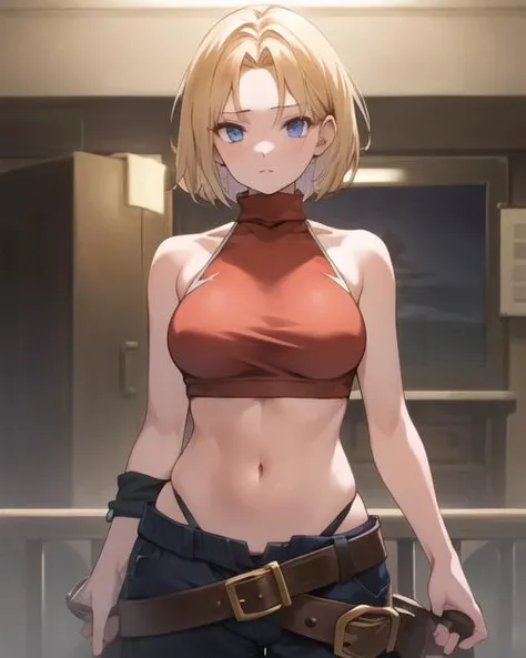 masterpiece, best quality,  1girl,  MaryMS,  <lora:MaryMS:1>turtleneck, baggy pants,