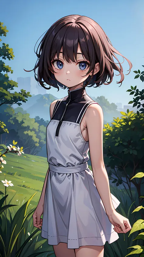 <lyco:GoodHands-beta2:1.0>, <lora:add_detail:0.3>, (masterpiece), best quality, detailed background, cinematic lighting, nature, BREAK 1girl, solo, cute, dress, looking at viewer