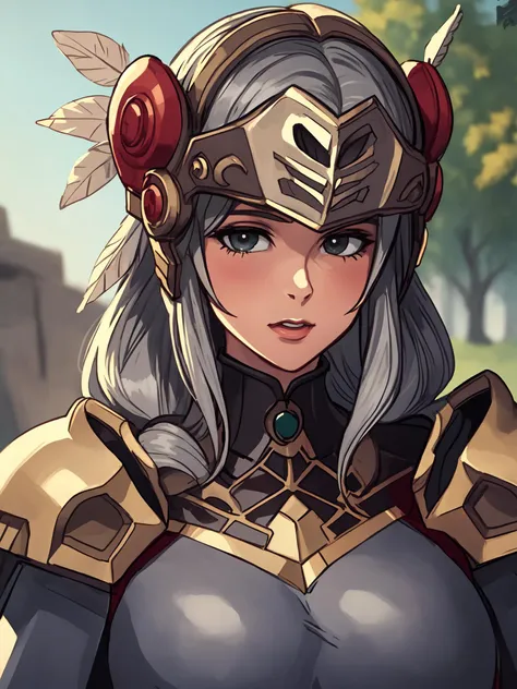 masterpiece,best quality,ulutra detailed, 
official art,4K,8k,
BREAK,
<lora:ValkyrieProfile_Lenneth_v6:0.5>,
(Lenneth),(1girl,solo),
grey hair,
(featherd helmet:1.2),
BREAK,
outdoors,
head shot,