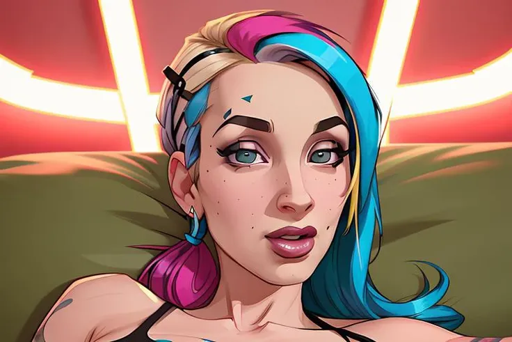 Short stoner girl, Match Face And Tattoos In Reference Image:1.2, (short green mohawk, blue accented hair with undercut sides and back:1.2), smoking cannabis:1.3, brown eyes, 32C-cup tits:1.3, large naked saggy tits:1.3, huge nipples:1.2, stretch marks:1.5, cannabis smoke, small skull and heart lineart tattoo on left collarbone:1.3, getting fucked rough:1.3, looking up at you, large penis:1.3, orgasm face:1.3, moaning:1.3, vaginal sex:1.5, missionary sex:1.3, vaginal penetration:1.3, Large flopping tits:1.5, action shot of flopping saggy tits:1.5 COMPLETELY NUDE:1.5