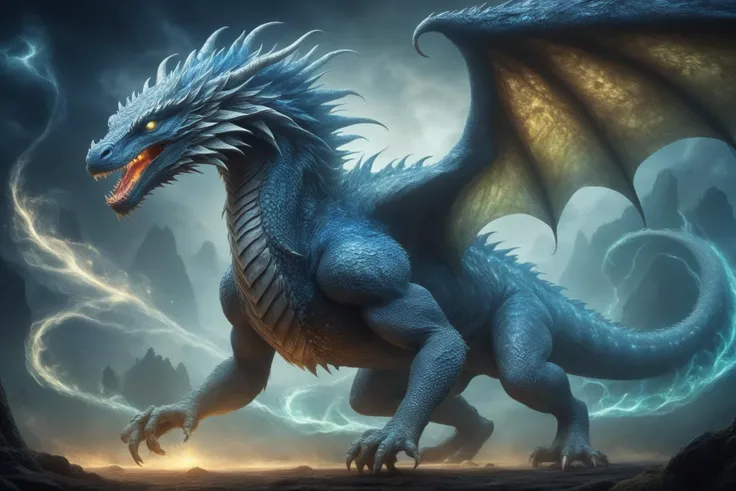 awesome quality, dynamic, chupacabra, Mysterious guardian spirit, dragon-like monitor lizard appearance, protective yet elusive, symbol of wisdom and guidance, connection to the natural world, shrouded in myth and legend <lora:DonMM1xXL-v1.1:.6>