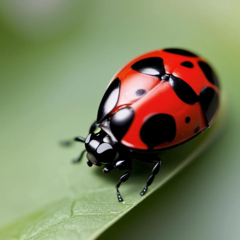 a close-up photo of a ladybug