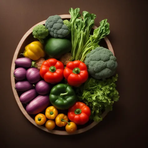 an assortment of vegetables, wooden surface, editorial photo