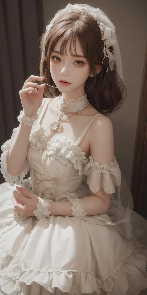 Women, grave, Guerrero, armor, elegant, pink dress, aristocratic, silver elements, long nails, bare shoulders, hairstyle, hair tied, braid and ponytail, disordered, arrogant, absurd, detailed dress, Royals, celebration, Living room decorated with flowers., cowboy shot, portrait, (Best Quality), (Masterpiece), (Very detailed), (4k)