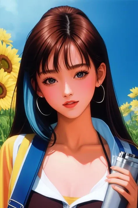 there is a woman with long black hair posing for a picture, Yoshitomo Nara, chiho, 2 7 years old, xintong chen, jaeyeon nam, Korean girl, Yun Ling, Choi Hyun-hwa, 8k selfie photograph, With bangs, xision wu, 2 8 years old, young cute wan asian face