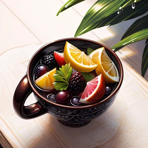 4k, lots of delicious tropical fruits with drops of moisture on table, a lot of details, abstract dream, space, intricate, grand scale, alone, cinematic film still, insane detail, sharp focus, depth of field, realistic lighting, (realistic perspective), complex, (multiple subjects), 4k HDR,<lora:add_detail:0.5>,<lora:more_details:0.25>,<lora:20230530123038:0.25>,