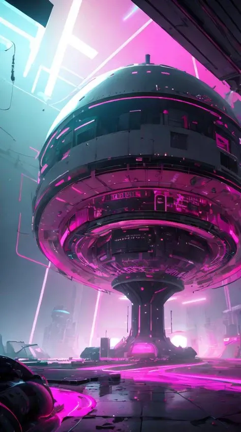 pink aacid trip, liquid walals, futuristic punk rundown habitat., (highly detailed), (8k render), (raytracing), cinematic lighting, night, dark neon lighting, hyper detailed, elaborate, high quality, masterpiece ,ray tracing, 8k, UHD, absurd-res, trending on artstation, psychedelic trip, light streaks, lens flare,