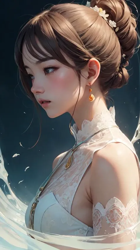 guofeng,illustration,1girl,best quality,highly detailed,best quality,masterpiece,an extremely delicate and beautiful,extremely detailed,8k wallpaper,Amazing,finely detail,best quality,official art,extremely detailed CG unity 8k wallpaper,(style of Victo Ngai:0.5),cute,