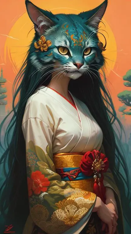 japanese style art by casey weldon and martine johana, rich colors, intricate, elegant, highly detailed, centered, digital painting, artstation, concept art, smooth, sharp focus, illustration