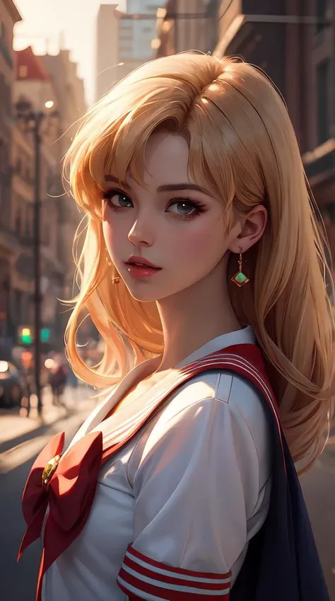 a portrait of sailor moon, made by stanley artgerm lau, wlop, rossdraws, artstation, cgsociety, concept art, cgsociety, octane render, trending on artstation, artstationhd, artstationhq, unreal engine, 4 k, 8 k,