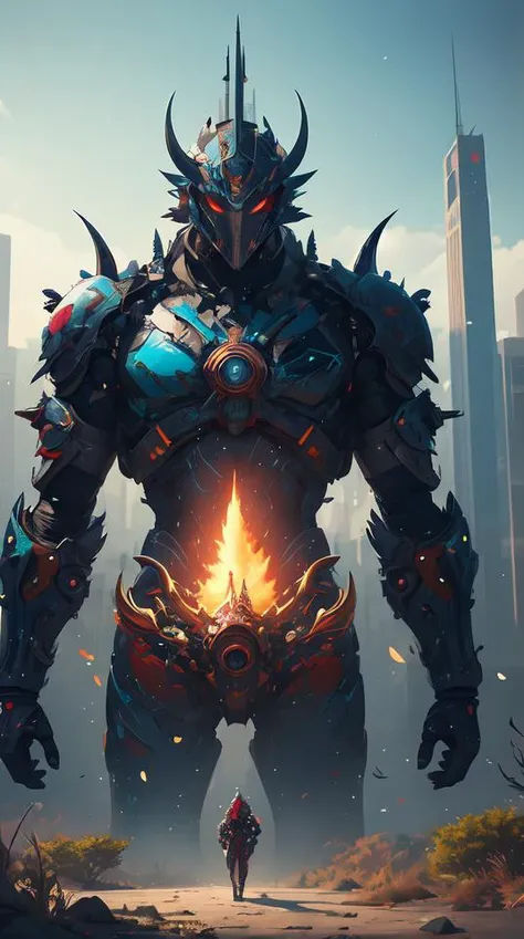 cyber punk, android cannon mindar from japan, oni mask, 3 d render beeple, portrait, japanese neon red kanji, male anime character, unreal engine render, intricate abstract, sparking hornwort, broken robot, intricate artwork, beeple, octane render, epcot, shadows of colossus, glitch art, glitchcore, organic, forest druid, hellscape, futurescape, trending on artstation, greg rutkowski very coherent symmetrical artwork. cinematic, key art, hyper realism, high detail, octane render, 8 k, iridescent accents, albedo from overlord, the library of gems, intricate abstract. intricate artwork, by tooth wu, wlop, beeple, dan mumford. concept art, octane render, trending on artstation, greg rutkowski very coherent symmetrical artwork. cinematic, key art, hyper realism, high detail, octane render, 8 k, iridescent accents