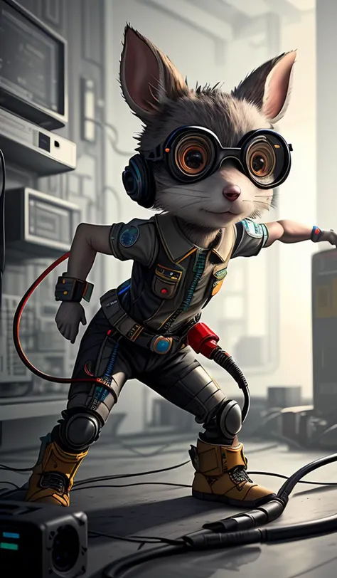 stuart little,electronics, motors, wires, buttons, lcd, artstation trending, unreal engine 5 <lora:add_detail:0.5> <lora:more_details:0.25> <lora:FantasyWorldV1:0.25>