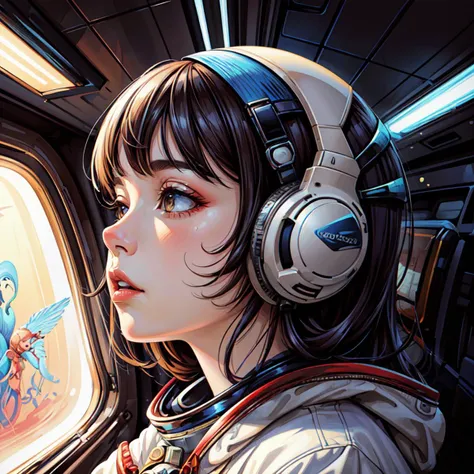 "realistic detailed image of an cosmonaut alone in the tundra next to whale skeleton in the style of Francis Bacon, Surreal, Norman Rockwell and James Jean, Greg Hildebrandt, and Mark Brooks, triadic color scheme, By Greg Rutkowski, in the style of Francis Bacon and Syd Mead and Edward Hopper and Norman Rockwell and Beksinski, open ceiling, highly detailed, painted by Francis Bacon, painted by James Gilleard, surrealism, airbrush, Ilya Kuvshinov, WLOP, Stanley Artgerm, very coherent, art by Takato Yamamoto and James Jean"
abstract dream, space, intricate, grand scale, alone, cinematic film still, insane detail, sharp focus, depth of field, realistic lighting, (realistic perspective), complex, (multiple subjects), 4k HDR,<lora:add_detail:0.5>,<lora:more_details:0.25>,<lora:20230530123038:0.25>,