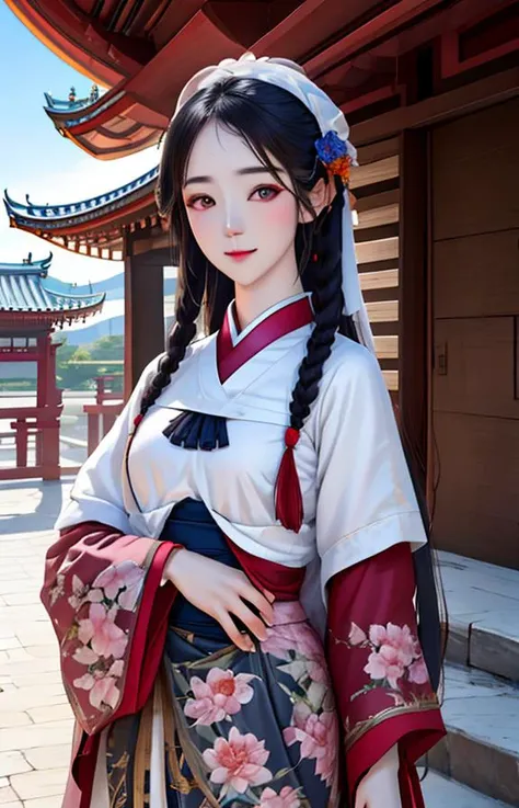 (Realistic:1.5),(raw photo:1.2), (photorealistic:1.2),(masterpiece:1.2), best quality, highest quality, extremely detailed CG unity 8k wallpaper, detailed and intricate, original,highres, (detailed face:1.2),film grain, Fujifilm XT3, (high detailed skin:0.9), 8k, ulzzang-6500-v1.1,detailed eyes,16 years old,Beautiful face,
from everywhere,upper body,fullbody,sanmei<lora:Threesister-sanmei:1>,fasion,walking,building,pool,temple,thigh,