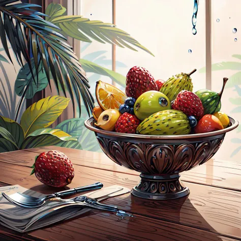 4k, lots of delicious tropical fruits with drops of moisture on table, a lot of details,
abstract dream, space, intricate, grand scale, alone, cinematic film still, insane detail, sharp focus, depth of field, realistic lighting, (realistic perspective), complex, (multiple subjects), 4k HDR,<lora:add_detail:0.5>,<lora:more_details:0.25>,<lora:20230530123038:0.25>,