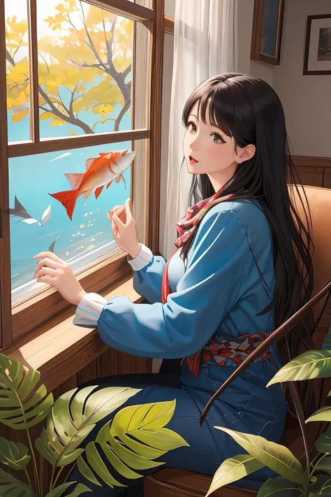 Free poetry interpretation self-expression, Oh mother Are there fish in the trees? Casting their fire, Eating the leaves, Through the window i saw them Flying so free, But I am in here, How can this be?