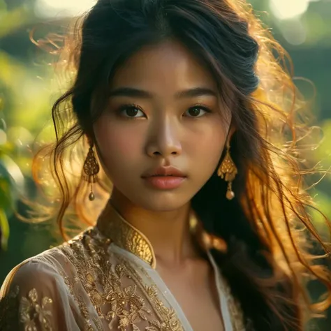 cinematic still A close up shot of an 18 y.o Thai-Vietnamese woman ,highly detailed skin with hair . emotional, harmonious, vignette, 4k epic detailed, shot on kodak, 35mm photo, sharp focus, high budget, cinemascope, moody, epic, gorgeous, film grain, grainy, A close up shot of an 18 y.o Thai-Vietnamese woman,highly detailed skin with hair, beautiful glowing delicate confident elegant full formed flawless, intricate, sharp focus, professional fine cinematic color, shining light, extremely coherent, radiant, rich deep colors, highly saturated, complex, stunning, brilliant, very inspirational, colorful, symbolic, pure, best, romantic