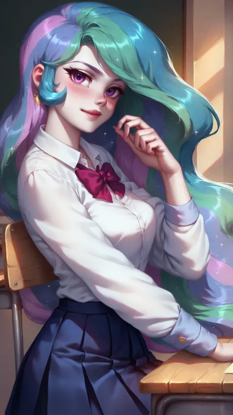 Un sexy twilight sparkle con ropa interior realista