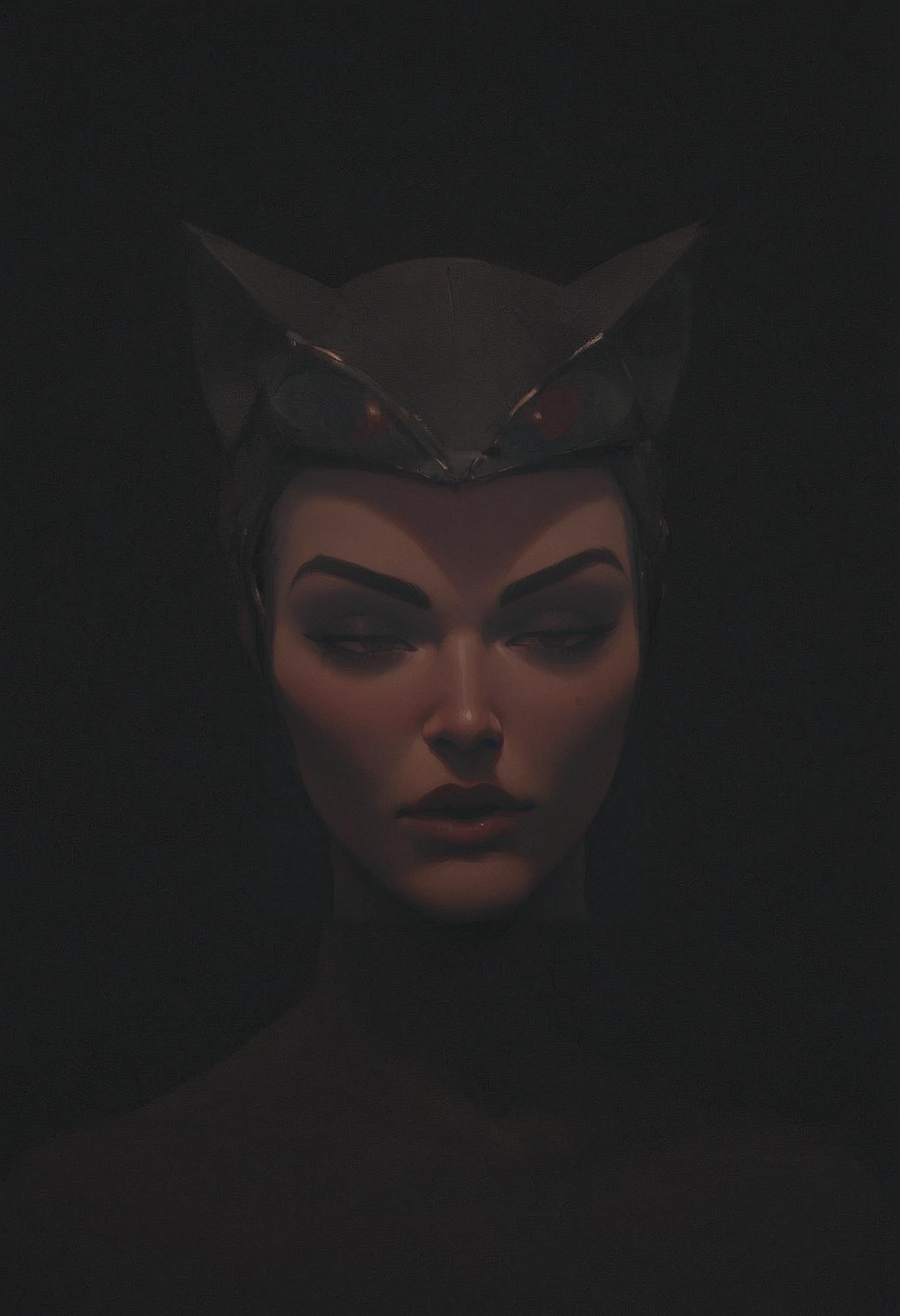 score_9, score_8_up, score_7_up, 1girl, catwoman, (dim light, shadows, dark, dark theme:1.1), black background, <lora:Rainbow Style SDXL_LoRA_Pony Diffusion V6 XL:0.6>, <lora:sinfully_stylish_SDKL:0.5>, <lora:Rembrandt Lighting Style:0.6>, <lora:- SDXL - vanta-black_contrast_V3.0:1>