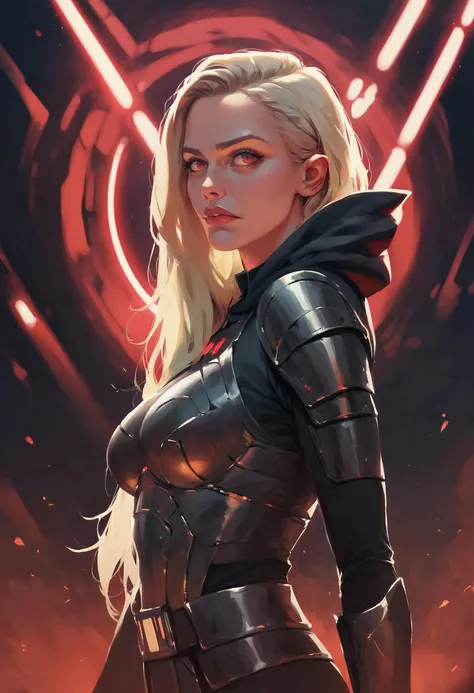 score_9, score_8_up, score_7_up, realistic, star wars, 1girl, blonde hair, red eyes, pretty, slim, medium breasts, armored sith robes, dramatic lighting, dark theme, <lora:Rainbow Style SDXL_LoRA_Pony Diffusion V6 XL:0.8>, <lora:detailed_hands:1>, <lora:sinfully_stylish_SDKL:0.6>