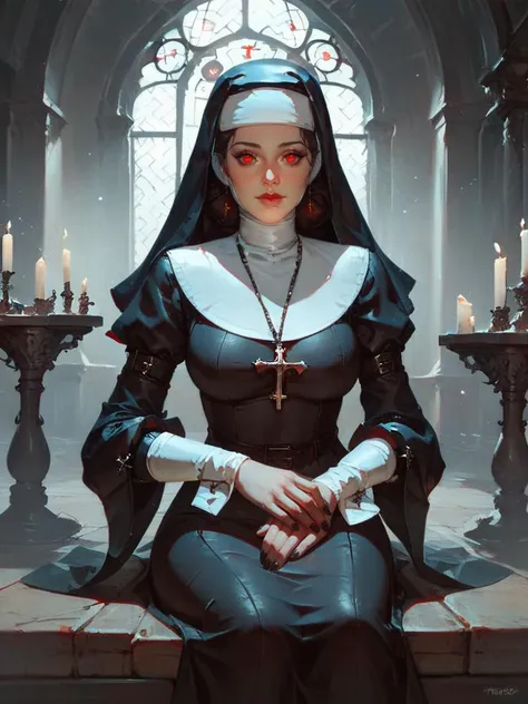 ((highest quality)), ((masterpiece)), (be familiar with), Perfect Face, (High definition), (Best Shadow), 8K, Cinematic, (Realistic:1.4),dramatic, ((A nun kneeling in front of a gravestone)), ((Covered in mud:1.1)), (Red hair), ((extra short hair)), (Anguished expression:1.1), (Pure white skin:1.1), Voluptuous body, (Large Breasts:1.1), Narrow waist, Big Ass, Alluring, Soaked and torn robes, barefoot, Rain on the skin, Boneyard, 土葬のBoneyard, (heavy rain:1.4), Heavy rain in the middle of the night, (steam:1.4), Top-down view, Bust Shot