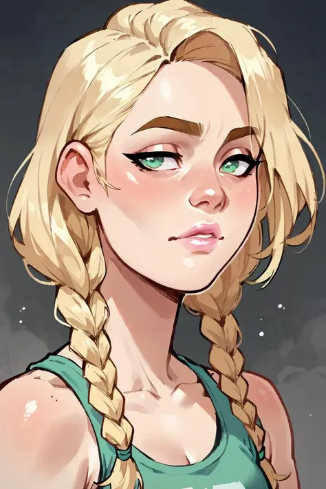 digital art, score_9,score_8_up,score_7_up,score_6_up,score_5_up,score_4_up,
1girl solo, pretty, blonde hair, brown brows, pink lips, hair braids, green eyes,
<lora:Lilandava_PDXL:0.9>
<lora:Ink Style SDXL_LoRA_20r_10e_14i_nr32_a16_Pony Diffusion V6 XL:0.6>