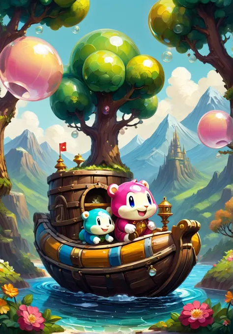 Bubble Bobble style, (Fragile Vector image:1.3) of (Sketched:1.3),(Cosy:1.3) Raspberry colored clothes, puny, unusual, human, symmetric, interconnected regions, elements, Ebony, Ivory, Emerald, Sapphire, Topography, Animal, Flower, Ring, Object, Branches, glass, 15. A bustling amusement park filled with thrilling rides and colorful attractions for all ages to enjoy. Barrel Hull: A boat or raft made from wooden barrels lashed together.,Brown Amber: Fossilized tree resin with a brown color, used in jewelry and ornamentation., <lora:Palette Knife Painting Style LoRA_Pony XL v6:1> oil painting, <lora:clothing_slider_v19:5>,(by Artist Kelly McKernan:1.3),(Flat style:1.3),Illustration,Behance,(Remodernism:1.3),(Agfacolor:1.3), 8-bit, cute, pixelated, fantasy, vibrant, reminiscent of Bubble Bobble game