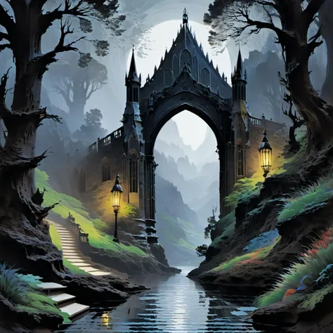 yowie
medieval, ((Fantasy-themed, fantasy art, swift brush strokes)), (Pulp:0.9), ((Dark and grim colors and mood)), embossed in metal (Victorian Gothic Art:1.3),(Dark hue:1.3)
lonely Cavern
inclement weather
Max Rive, Lee Miller, Edward Hersey
art nouveau style . elegant, decorative, curvilinear forms, nature-inspired, ornate, detailed
<lora:Ink Style SDXL_LoRA_20r_10e_14i_nr32_a16_Pony Diffusion V6 XL:1> 20_Ink Style
