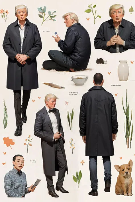 masterpiece, best quality, <lora:kp:1>,kpstyle,1boy,old man,donald trump,simple background,
