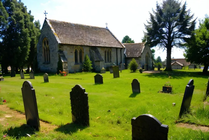 (Realisitc:1.5) EdobOldChurchEngland church cemetery <lora:EdobOldChurchEngland_v1.0:0.8>