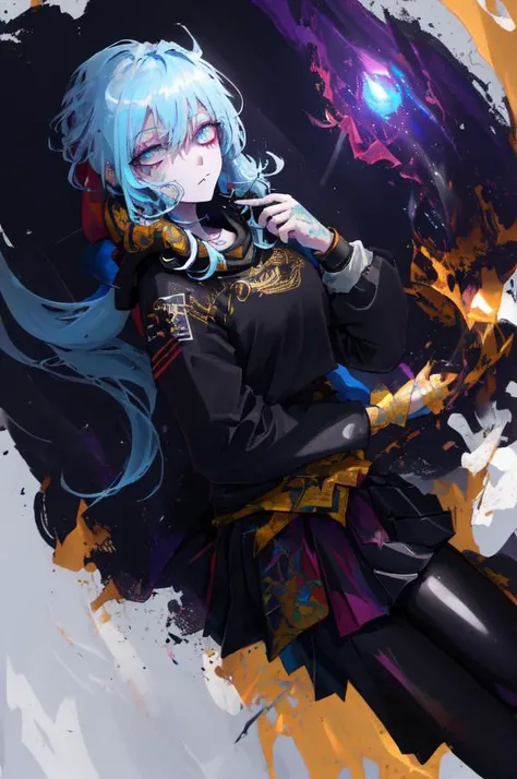 <lora:Chao3:1>, a goth female, [immaculate|intricate|immense] clothe details, detail [background|landscape|field|sun|floral|plants], ([deep eye|beautiful eye|dream iris|star iris|semi-photorealistic iris]),  [vibrant colors|limited colors| abstract colors| hard shadow], [high contrast|conflicting \(light\) values| \(very strong\) rim lighting], [sharp|photorealistic|3D|digital painting] and [2D|anime],[[ (underclothes) [[\(tattoo's\)|\(full body tattoo\)|\(breast tattoo\)] \(painted\) on skin]]], [torn clothes|scratches|mole|makeup|blush|mascara],  
BREAK 
1girl, [muscular|toned|curvy|plump], [large breasts|medium breasts] and sagging breasts, [\(large\) thighs| wide hips|thick thighs|thick lips|plush lips], \(tattoo\) \(below\) clothes, [\(large\) \(open\) jacket \(with\)\(hood\)|shirt|short skirt|legging|belt],  [skirt|frill|dress], detail face, detail eye,