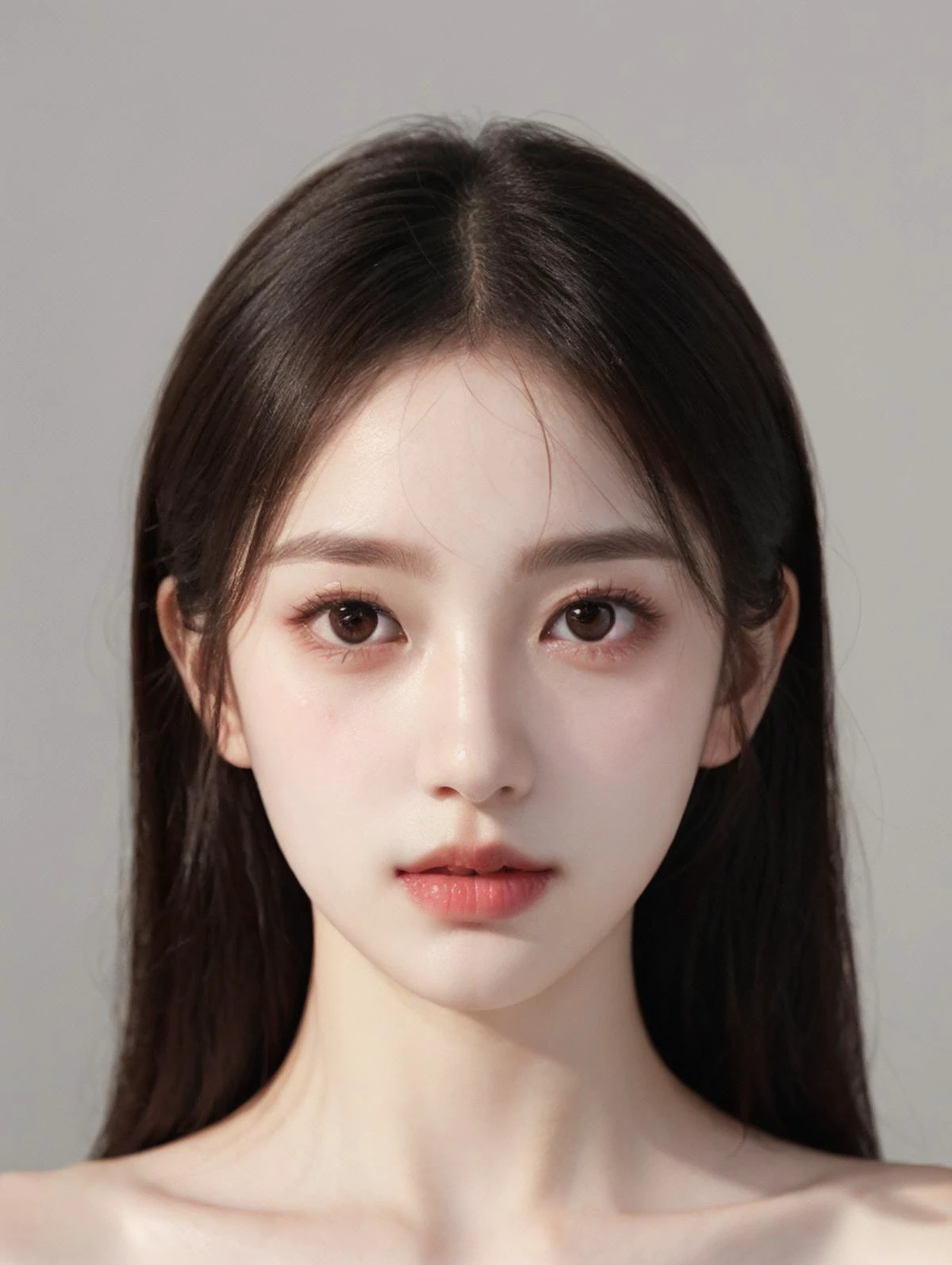 ( perfect_photography.txt:1.2)
1girl,symmetrical face, cute,oval face, narrow nose|small mouth, center to face,Various pose, seductive appearance, squinting his eyes, lascivious expression, doe-eyed, hazy gaze, full head, (dark background:0.7), Soft lighting,Soft visuals,
<lora:leco_pale_skin_last:-2.5> <lora:epiCRealismHelper:1>
<lora:xiaoshazi:0.3>