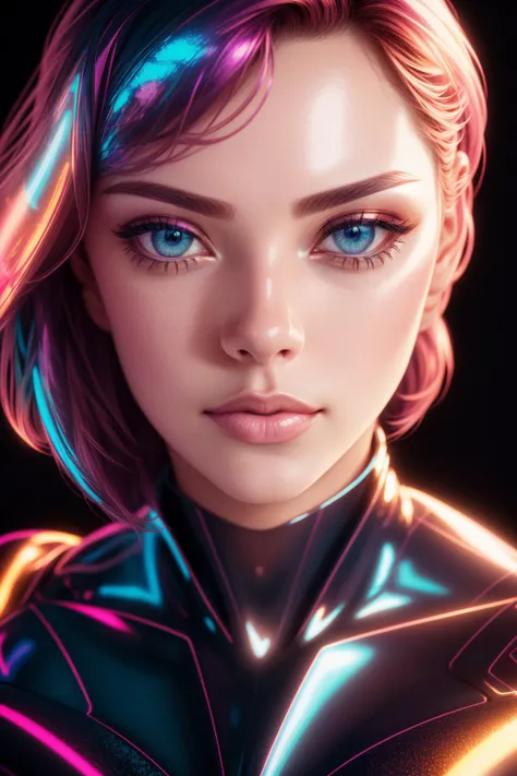 core_9, score_8_up, score_7_up, 
1girl, large breasts, neon latex, sweaty latex, tight bodysuit, love, blushing, mecha workshop, close up,