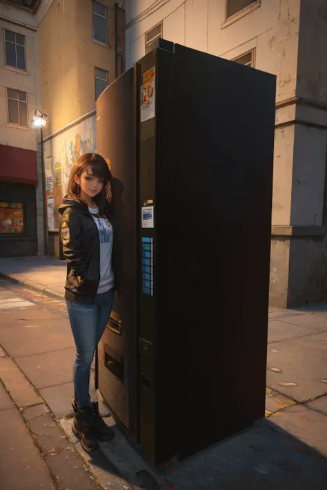 (masterpiece, best quality:1.2), <lyco:hl2_vendingmachine-10:0.8>, solo, 1girl, smile, looking at viewer, standing, hl2vendingmachine
