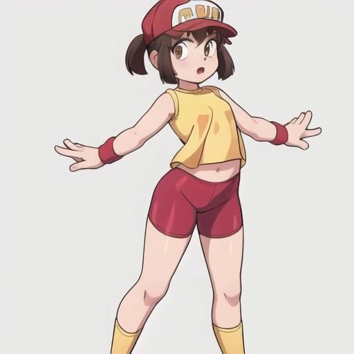 shauna, twintails, brown hair, brown skin, (wide hips:1.5), thick thighs, scrunchie, bow, ,masterpiece, expensive quality, very_expensive_solve, big_file size, full color,(completely nude:1.2),pussy,niplles,