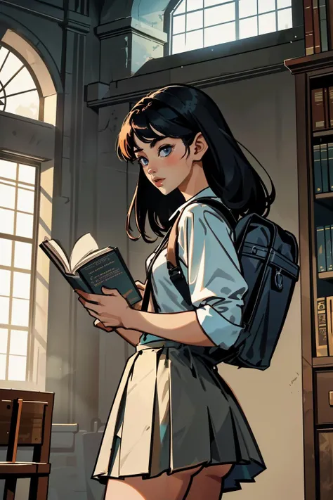 skirt rolled_sleeves backpack
library book ancient
crepuscular rays