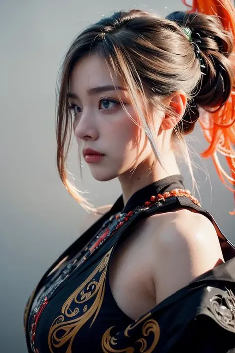 (dramatic, gritty, intense:1.4),masterpiece, best quality, 8k, insane details, intricate details, hyperdetailed, hyper quality, high detail, ultra detailed, Masterpiece, (calligraphy:1.4)(ether colorful ink flowing:1.3),1girl, A shot with tensionwhite hair (silhouette:1.3)curvy, <lora:TWbabe8:0.4>