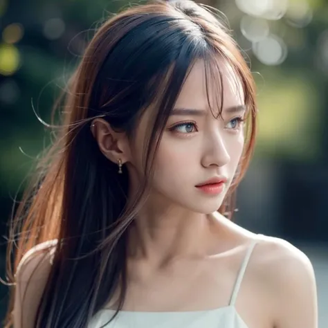 (goddess-like happiness:1.2), Kpop idol, full body, floating hairs, brown eyes, (RAW photo:1.2), (photorealistic:1.4), (masterpiece:1.3), (intricate details:1.2), naked, beautiful detailed, (detailed eyes), (detailed facial features), (25 years old female), petite, small breasts, narrow waist, (looking_at_viewer:1.4), from_front, slim_legs, (best quality:1.4), (ultra highres:1.2), cinema light, outdoors, (extreme detailed illustration), (lipgloss, eyelashes, best quality, ultra highres, depth of field, caustics, Broad lighting, natural shading, 85mm, f/1.4, ISO 200, 1/160s:0.75), (RAW photo, best quality), (realistic, photo-realistic:1.3), best quality ,masterpiece, an extremely delicate and beautiful, extremely detailed, unity, finely detail, masterpiece, best quality, extremely detailed CG unity 8k wallpaper, absurdres, incredibly absurdres, huge filesize , ultra-detailed, highres, extremely detailed, pureerosface_v1, beautiful detailed girl, extremely detailed eyes and face, beautiful detailed eyes, light on face, straight-on, staring, collarbone, bare shoulders, long eyelashes