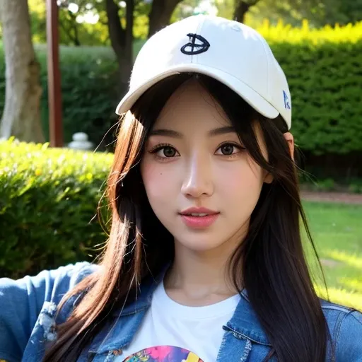 (goddess-like happiness:1.2), Kpop idol, Koean mix, (RAW photo:1.2), (photorealistic:1.4), (masterpiece:1.3), (intricate details:1.2), delicate, beautiful detailed, (detailed eyes), (detailed facial features), ((varsity jacket with tshirt inside:1.5)), tall female, petite, small breasts, narrow waist, skin tight, (looking_at_viewer), from_front, big circle earrings, slim_legs, (skinny), (best quality:1.4), (ultra highres:1.2), cinema light, outdoors, (extreme detailed illustration), (lipgloss, eyelashes, best quality, ultra highres, depth of field, caustics, Broad lighting, natural shading, 85mm, f/1.4, ISO 200, 1/160s:0.75), <lora:TWbabe3:0.5>
