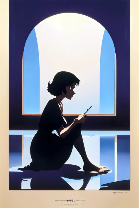 1 woman
beautiful
sitting
closeup
best shadow
reflections
dramatic lighting
Eyvind Earle