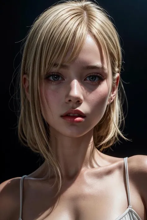 <lora:detailer:1> ,a young woman, blonde, dark theme, soothing tones, muted colors, high contrast, (natural skin texture, hyperrealism, soft light, sharp)