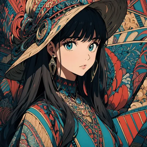 masterpiece,best quality,official art,extreme detailed,colorful,highest detailed,(1 lady:1.4),solo,detaild eyes,detaild face,(zentangle:1.2),