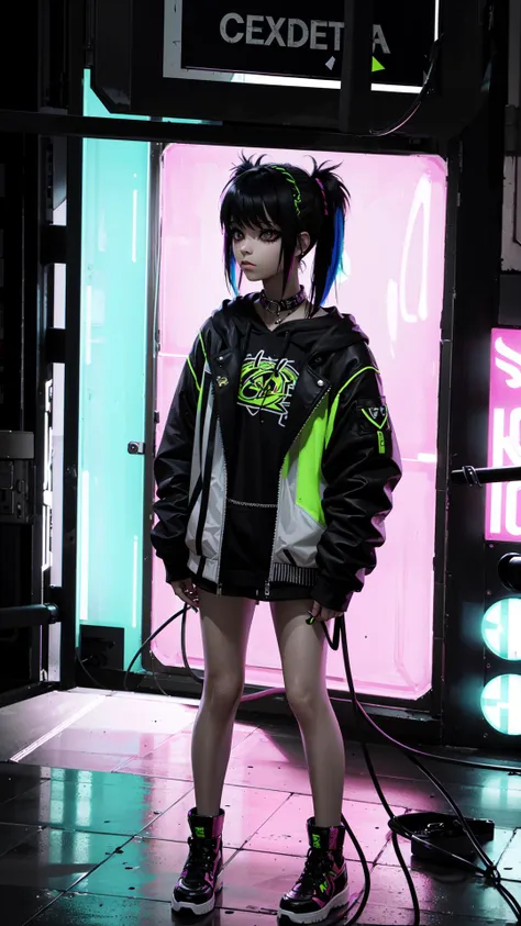 ((best quality)), ((masterpiece)<lora:EDGHAIRSALON_edgScene:1> time square, neon lights, neon signs, WITH A EDGSCENE HAIRSTYLE